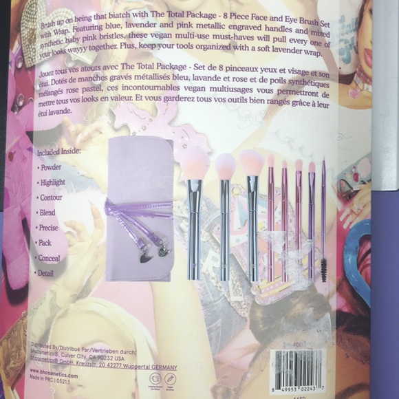 💜🆕BH Cosmetics x Iggy Azalea The Total Package 8 Piece Brush Set & Holder!BN💜 - Picture 7 of 9